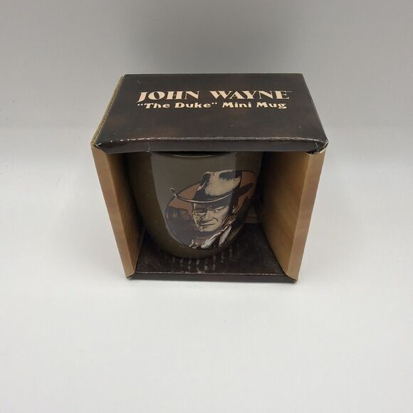 John Wayne American Legend Coffee Mini Mug Cup Western Cowboy Duke Vandor 2008 - Picture 2 of 5